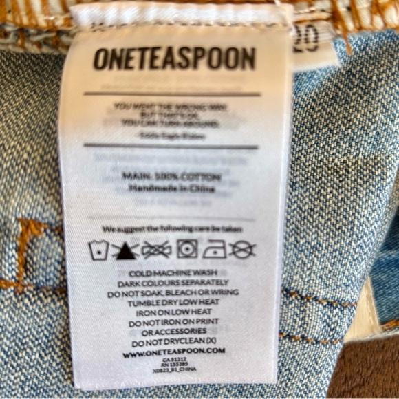 ONE TEASPOON Low-Waisted Bandit Denim Shorts (color Hendrixe) - Picture 9 of 16